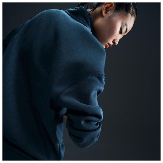 Nike Γυναικείο φούτερ Sportswear Phoenix Fleece Oversized 1/4 Zip Logo Top Nike Γυναικείο φούτερ Sportswear Phoenix Fleece Oversized 1/4 Zip Logo Top